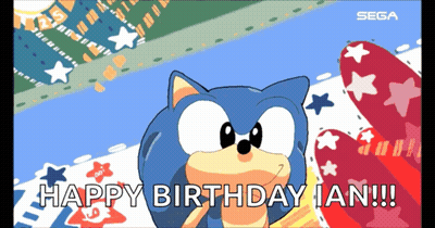 Sonic The Hedgehog Happy Birthday Ian GIF