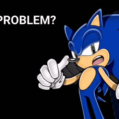 Sonic The Hedgehog Holding Microphone Problem Ot My Roblem GIF