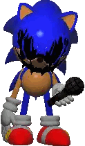 Sonic The Hedgehog Is Holding A Microphone In His Hand Sticker
