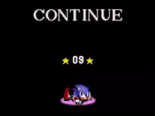 Sonic The Hedgehog Laying On Purple Carpet Continue 09 Stars GIF