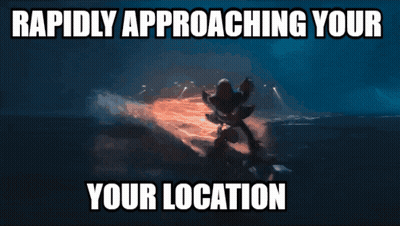 Sonic The Hedgehog Meme Rapidly Approaching GIF
