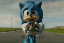 Sonic The Hedgehog Running This Is Great GIF