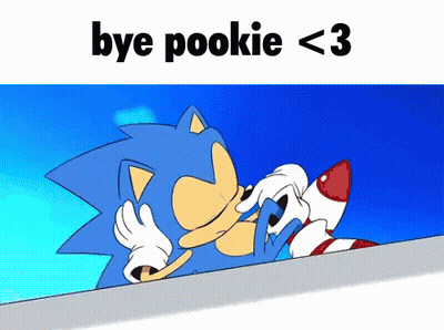 Sonic The Hedgehog Saying Bye Pookie 3 GIF