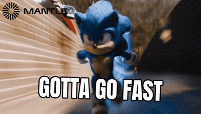 Sonic The Hedgehog Saying Gotta Go Fast GIF