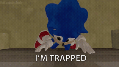 Sonic The Hedgehog Saying I'm Trapped GIF