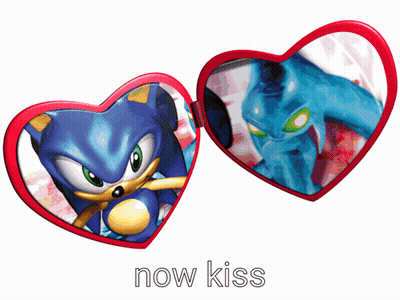 Sonic The Hedgehog Saying Now Kiss GIF