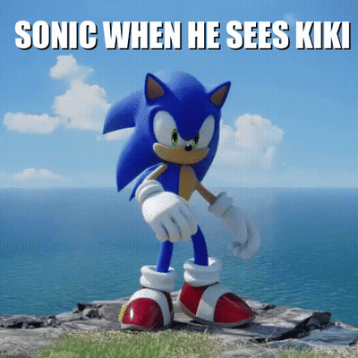 Sonic The Hedgehog Saying Sonic When He Sees Kiki GIF