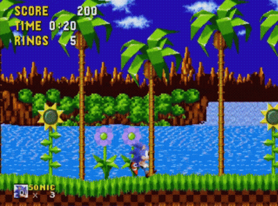 Sonic The Hedgehog Score 200 GIF