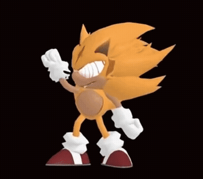 Sonic The Hedgehog Standing In Front Of Fire GIF