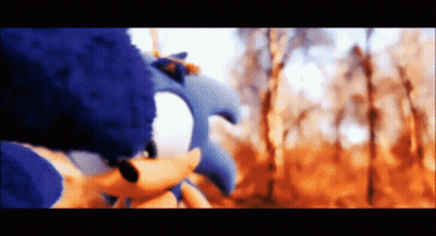 Sonic The Hedgehog Standing In Woods GIF