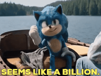 Sonic The Hedgehog Stuffed Animal Saying Seems Like A Billion GIF