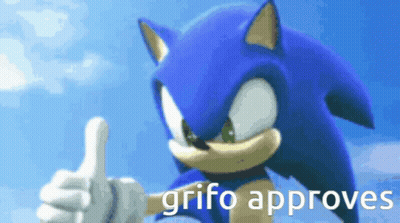 Sonic The Hedgehog Thumbs Up Grifo Approves GIF