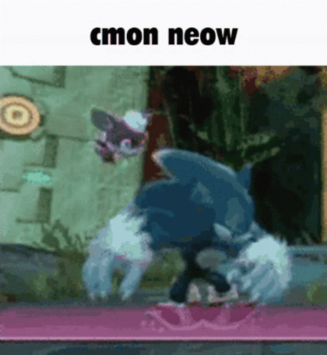 Sonic The Hedgehog With Cmon Neow GIF