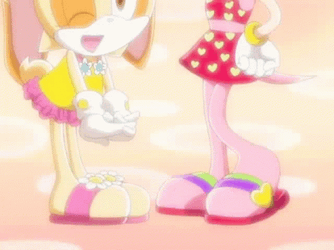 Sonic X Cream The Rabbit GIF