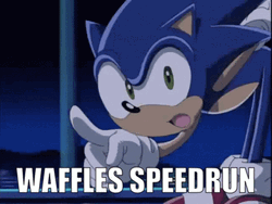 Sonic X Waffles Speedrun GIF