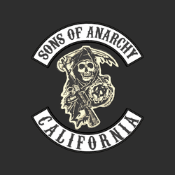 Sons Of Anarchy California Spinning Logo GIF