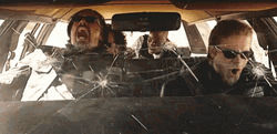 Sons Of Anarchy Motorcycle Club Members Inside The Car GIF