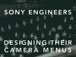 Sony Engineers Camera Menu