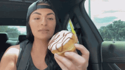 Sonya Deville Eating Donut GIF