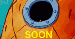 Soon Little Chick Peeking SpongeBob GIF