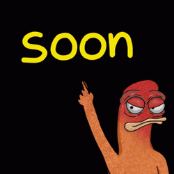 Soon Shremp Rainbow Text Animation GIF