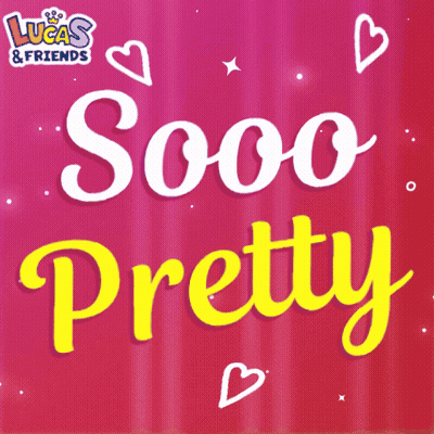 Sooo Pretty In Yellow On Pink GIF