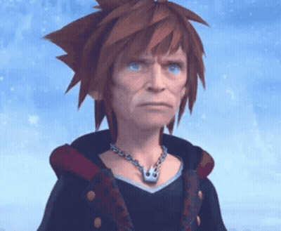 Sora From Kingdom Hearts Wearing Necklace GIF