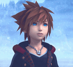 Sora Observing Furtively Kingdom Hearts GIF