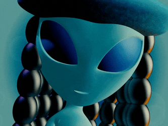 Sorrows Prayers Alien Girl Crying GIF