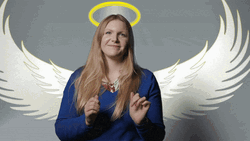 Sorrows Prayers Angel Woman GIF