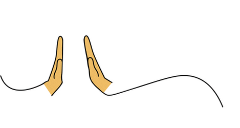 Sorrows Prayers Palm Clasp GIF