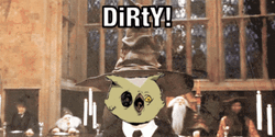 Sorting Hat Dirty GIF