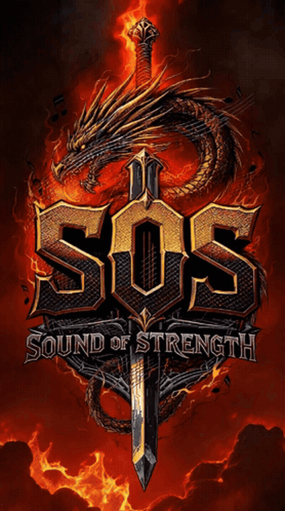 SOS Sound Of Strength Poster Dragon And Sword GIF