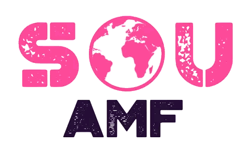 Sou Amf Logo With Pink Globe Sticker