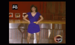 Soul Train Dance By A Girl In A Blue Dress GIF