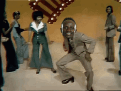 Soul Train Dance With An Edited Head GIF