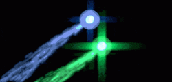 Soulmate Blue And Green Shooting Stars GIF