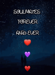Soulmates Forever Starry Night Digital Art GIF