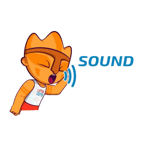 Sound On Lima 2019 Logo Cartoon Character Sticker