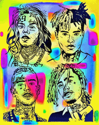 Soundcloud Rappers Tekashi Xxxtentacion Lil Peep Lil Pump GIF
