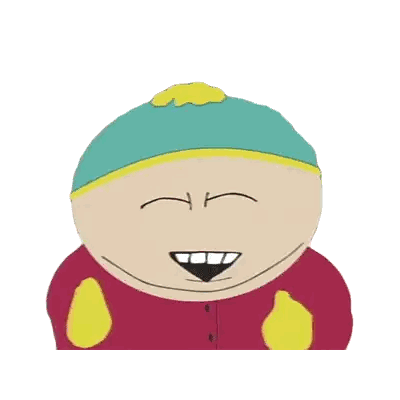 South Park Cartoon Character Big Smile Sticker