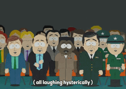 South Park Cartoon Hysterical Laughing  GIF