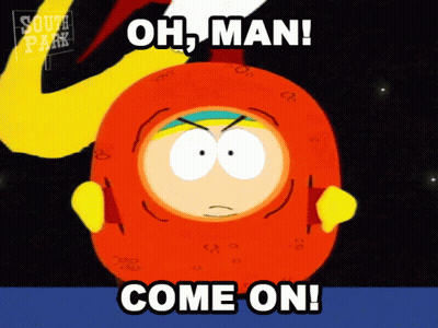 South Park Cartoon Saying Come On GIF