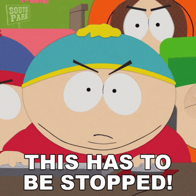 South Park Cartoon Says This Has To Be Stopped GIF