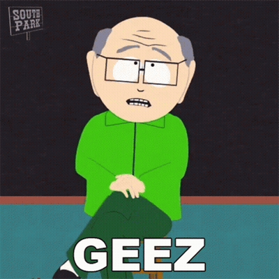 South Park Cartoon Sitting On Stool GIF