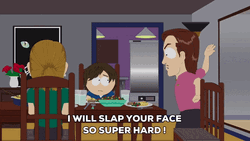 South Park Cartoon Slapping Face GIF