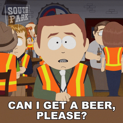 South Park Character Asks Can I Get A Beer Please GIF