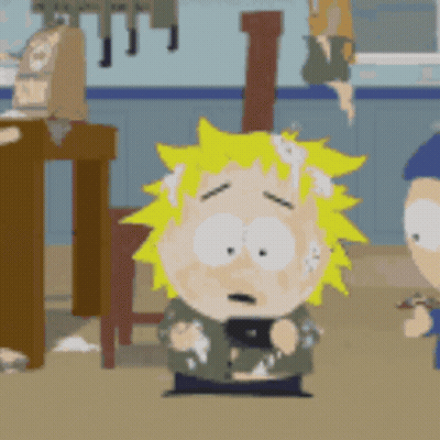 South Park Character Holding Cell Phone GIF