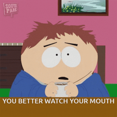 South Park Character Holding Coffee GIF