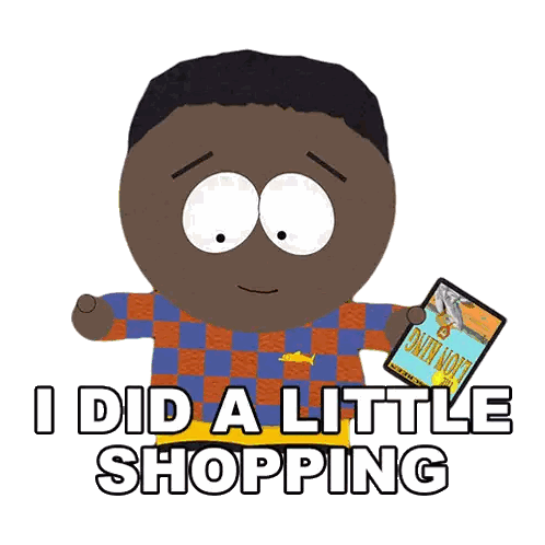 South Park Character Holding Lion King Book Sticker